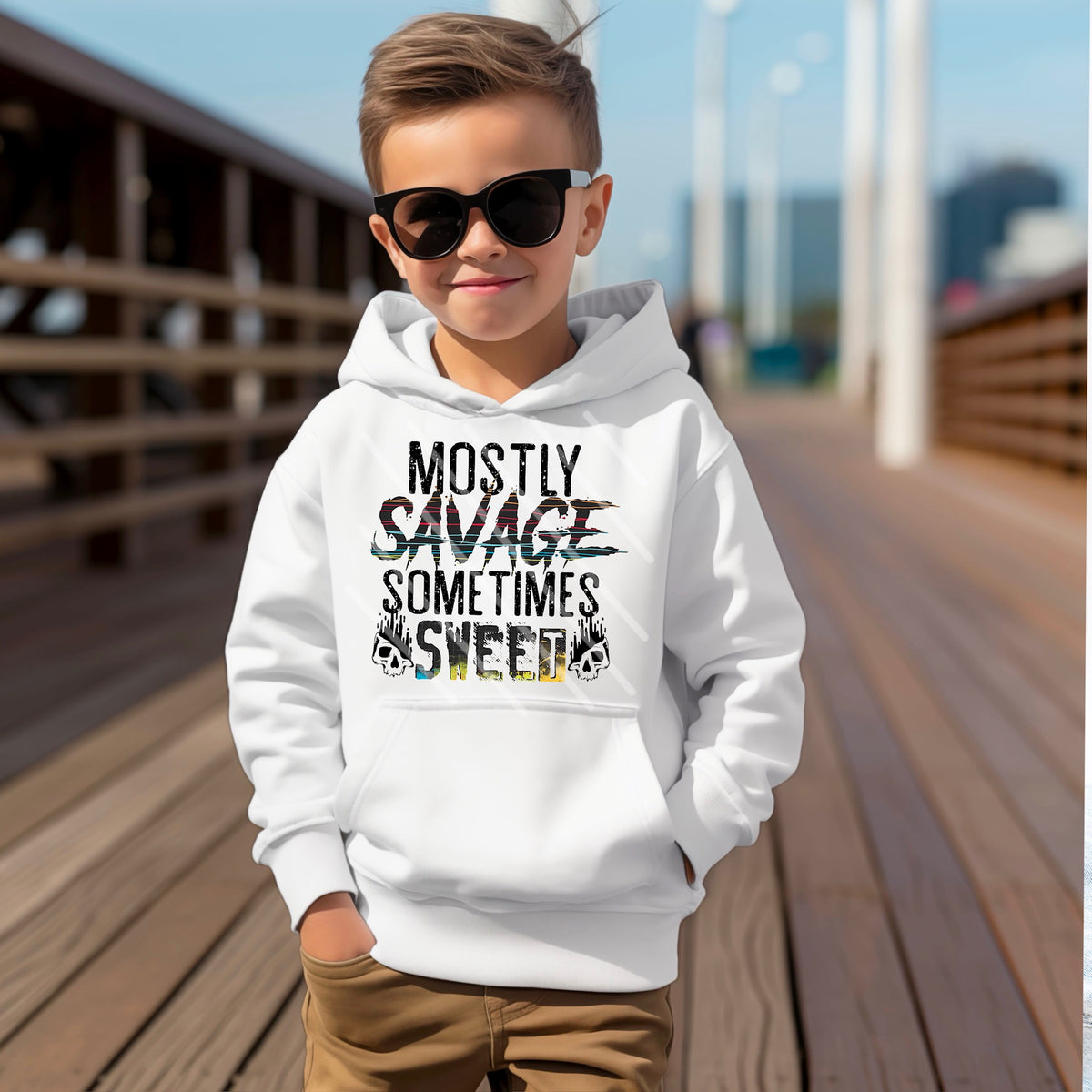 Mostly savage sometimes sweet 113895 DTF transfer