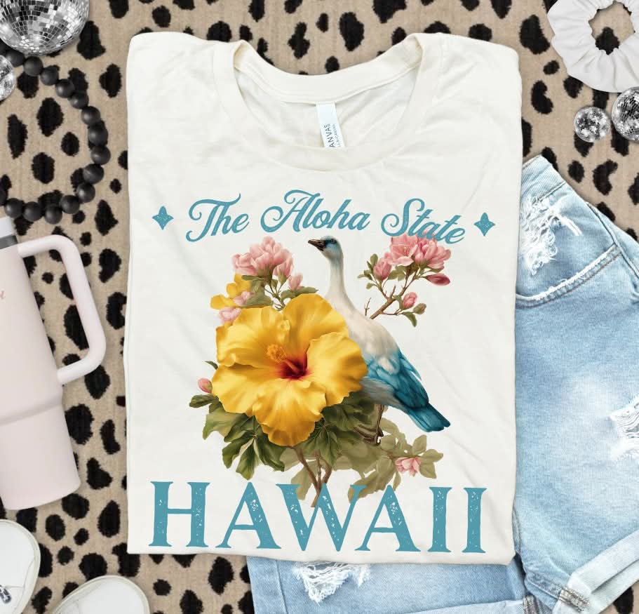 Hawaii flowers (s&g) DTF Transfer