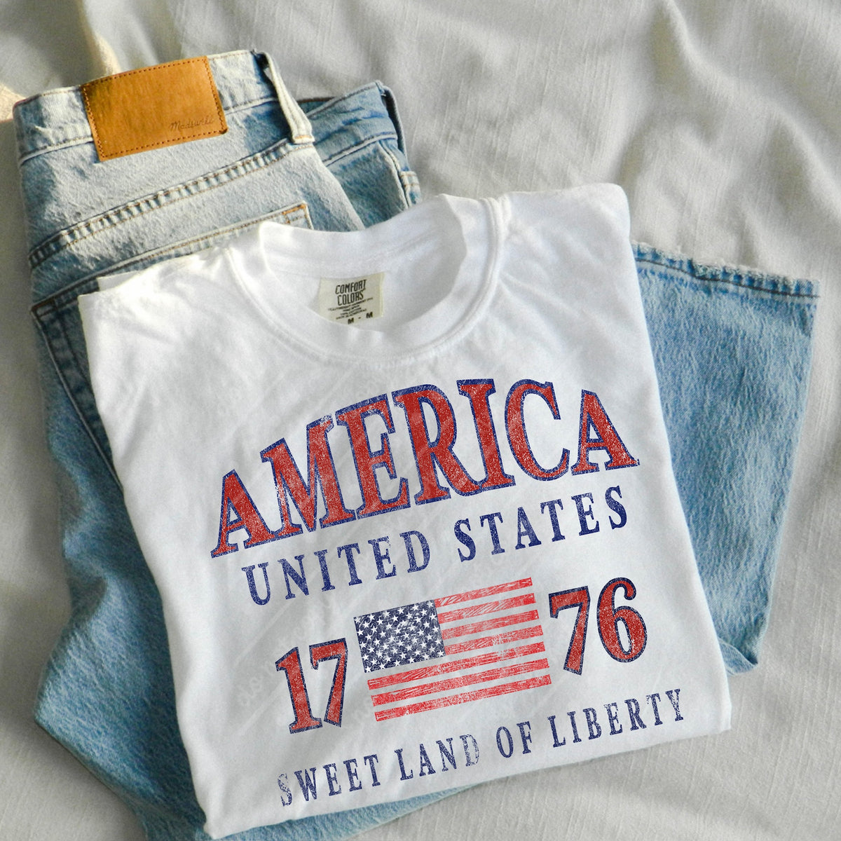 America sweet land of liberty DTF transfer