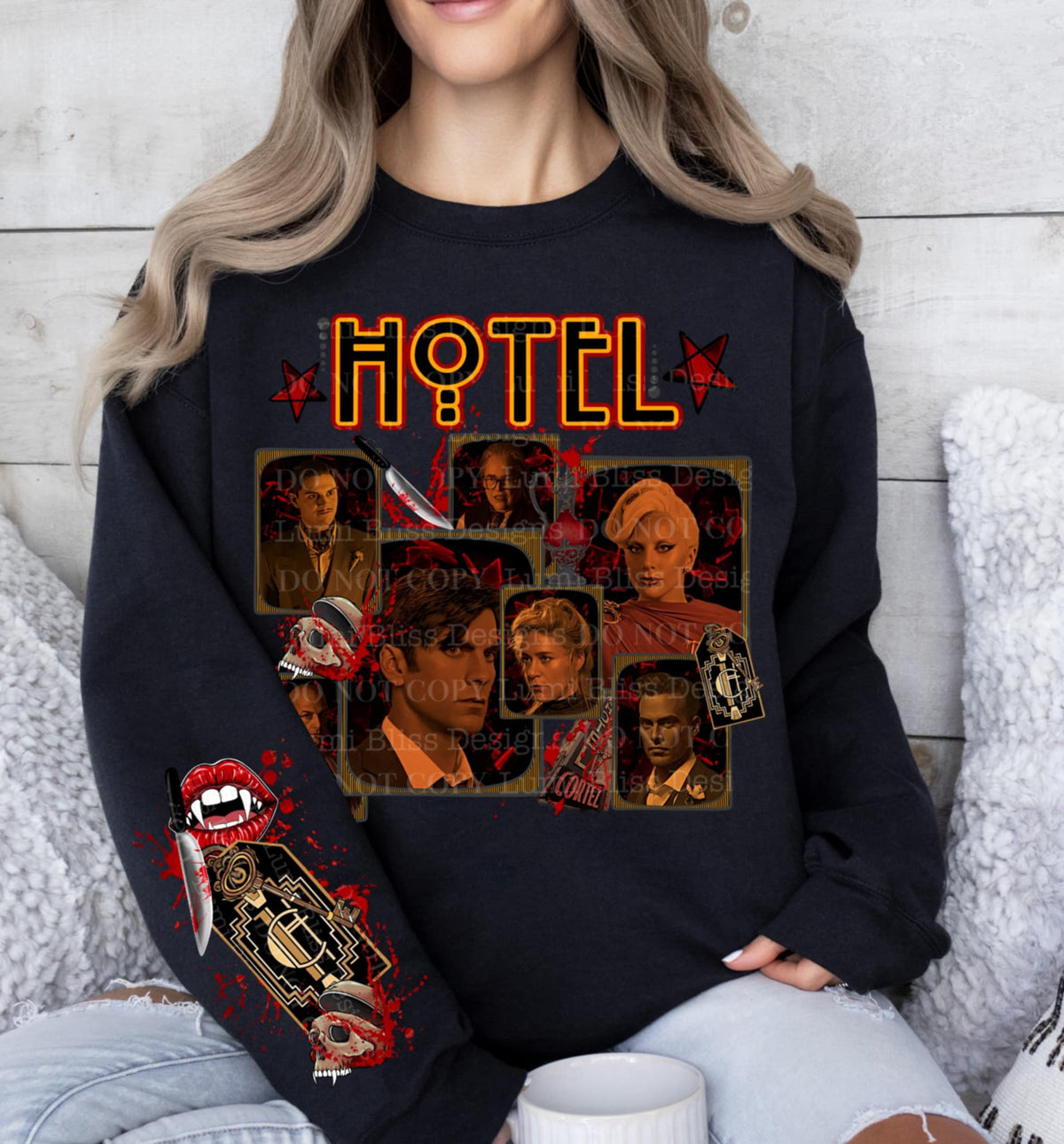 Hotel front only (lumi) DTF transfer