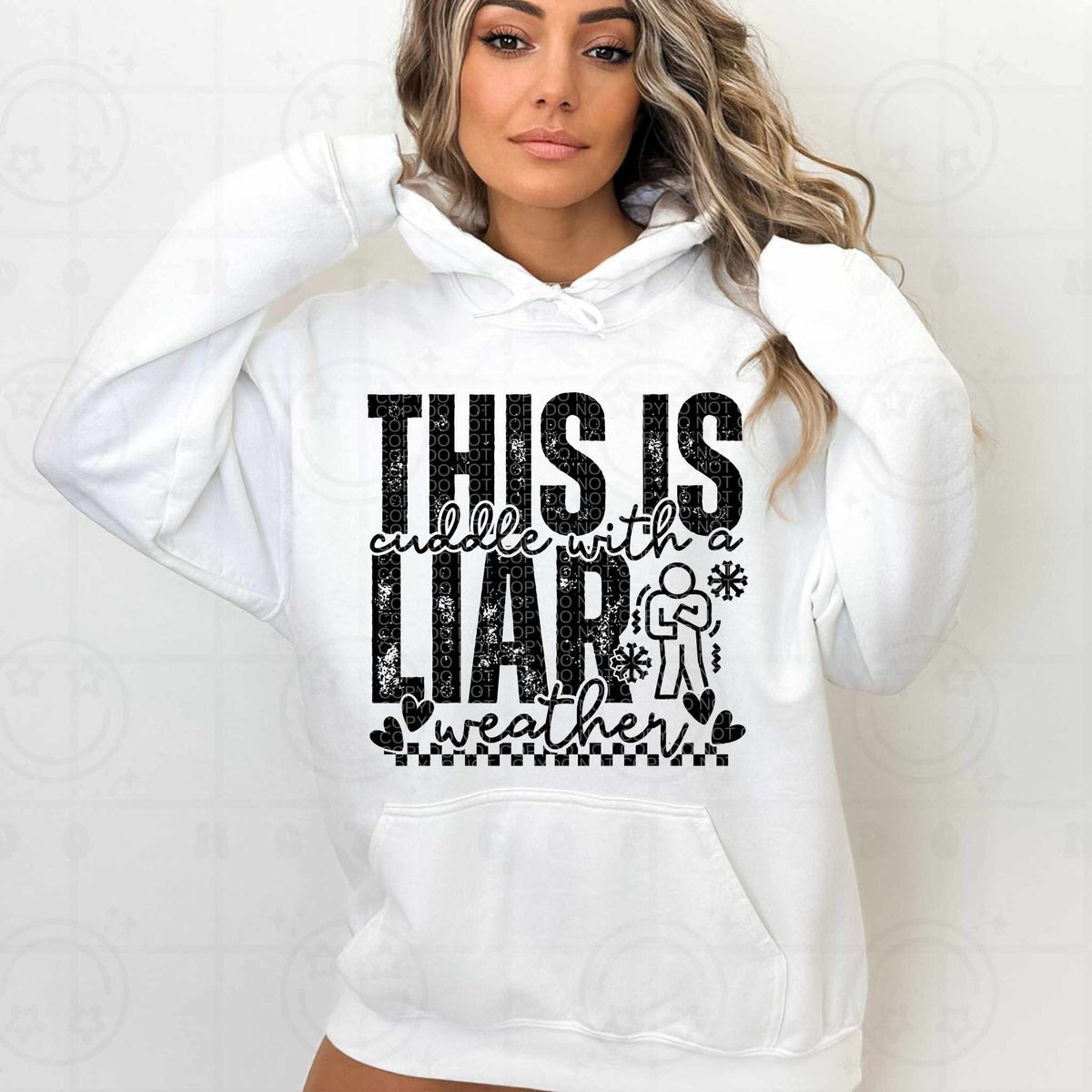 This is cuddle with a liar season BLACK (HW) 79442 DTF transfer