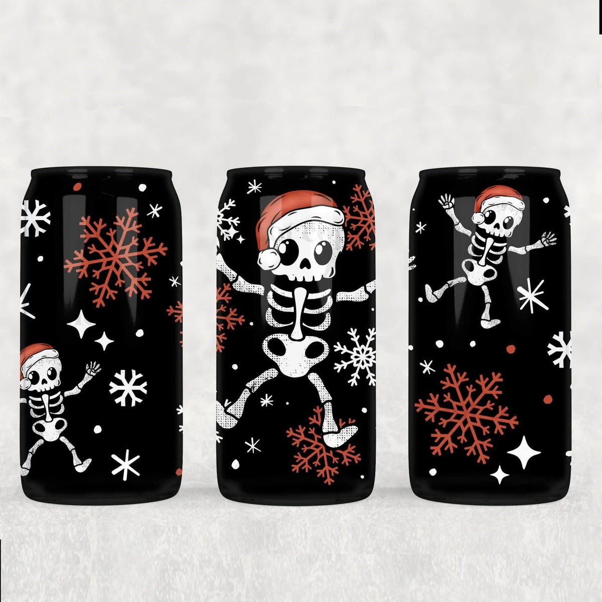 Skeleton snowflakes (CSC) UV DTF WRAP