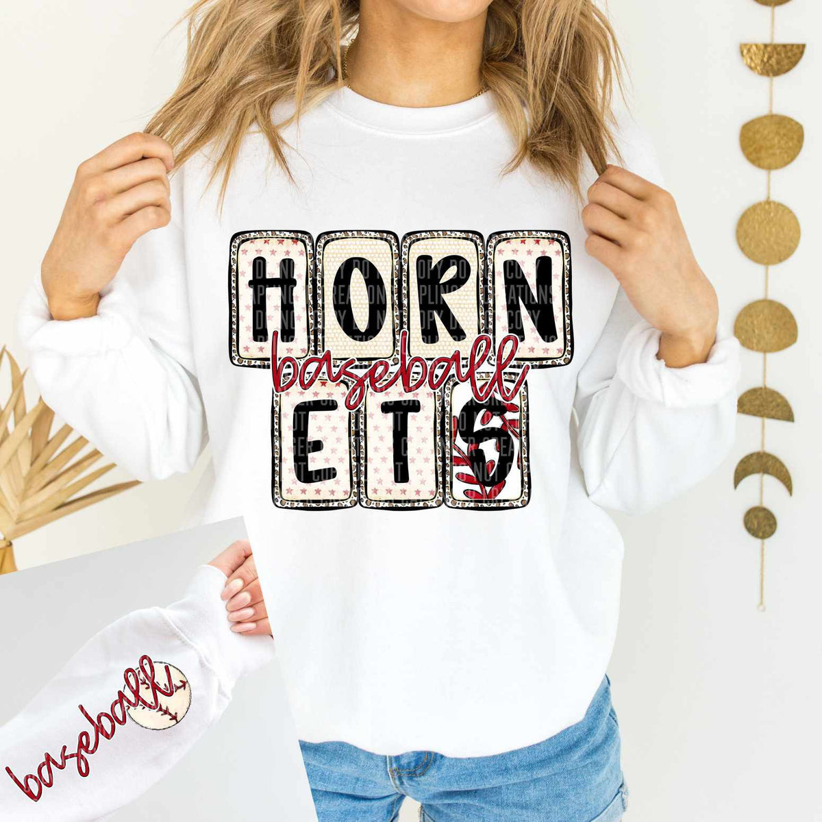 Hornets Baseball FRONT (caplinger) 82607 DTF transfer