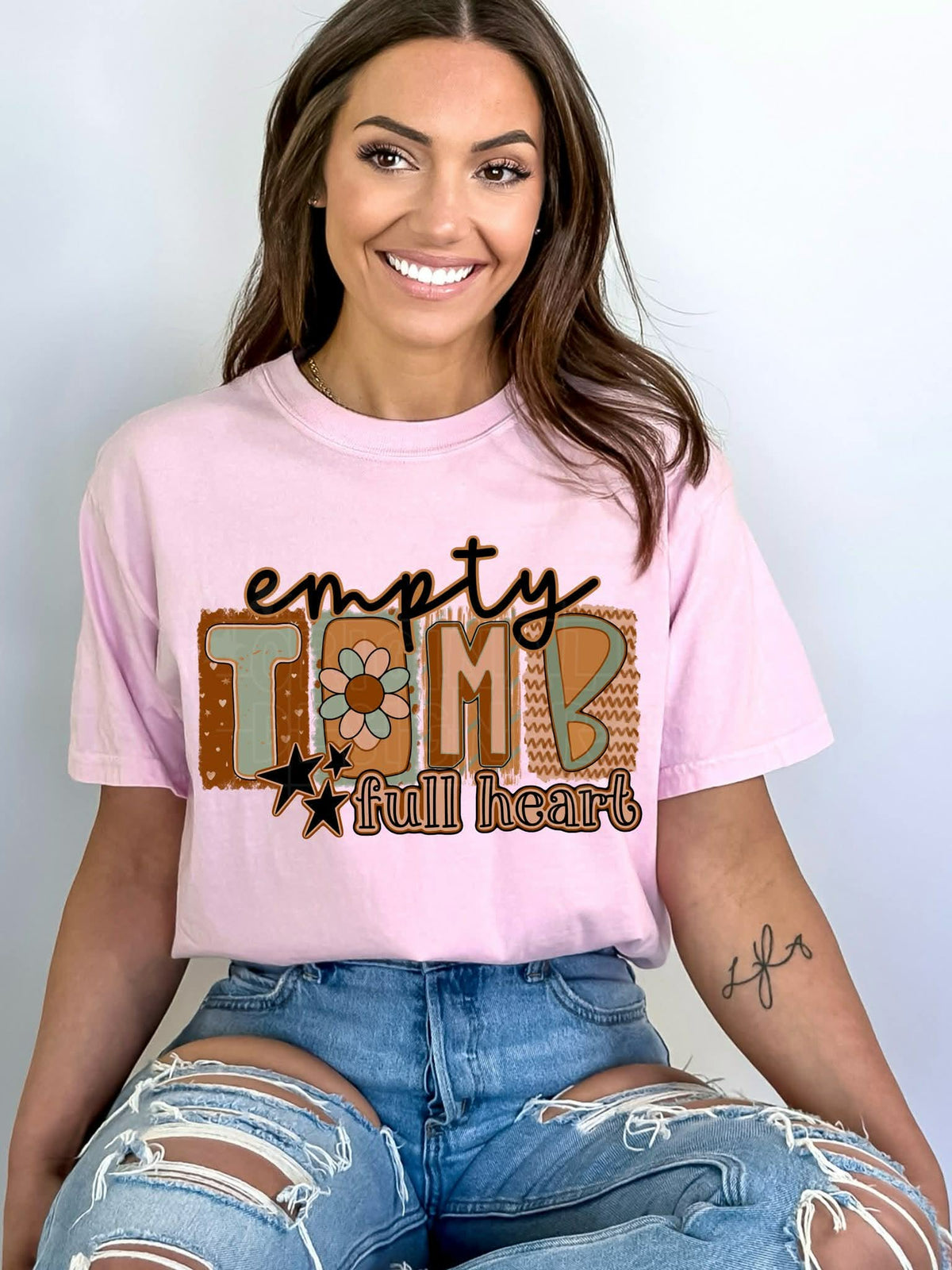 Empty tomb full heart (C’s) DTF transfer