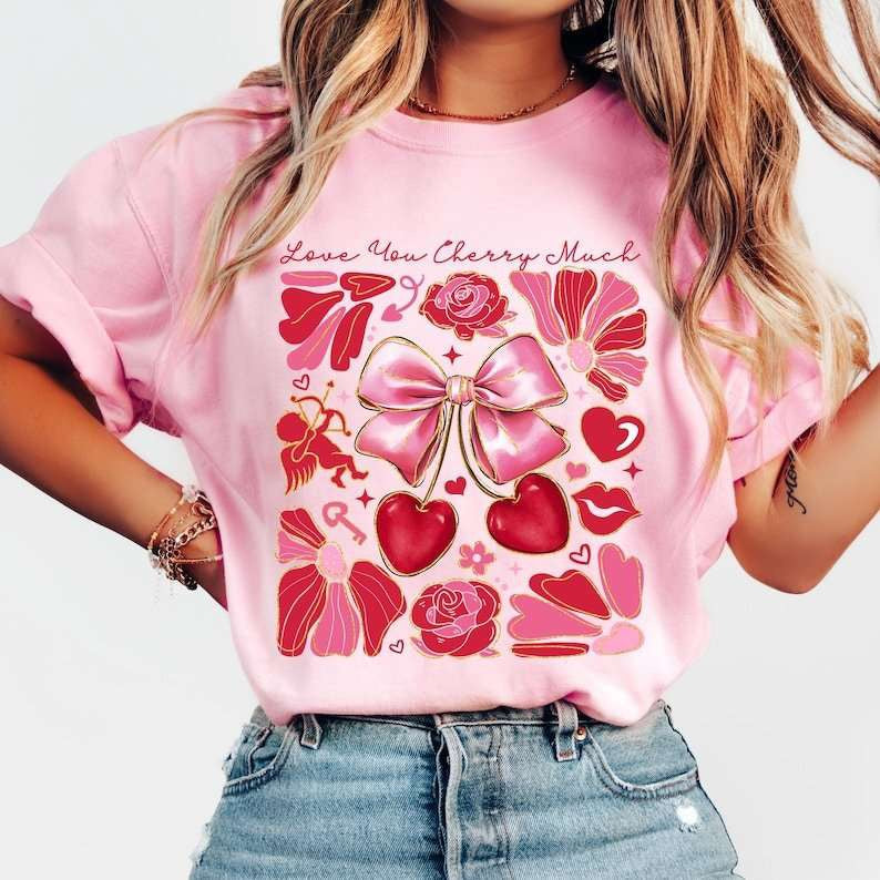 Love you cherry much  77695 DTF transfer