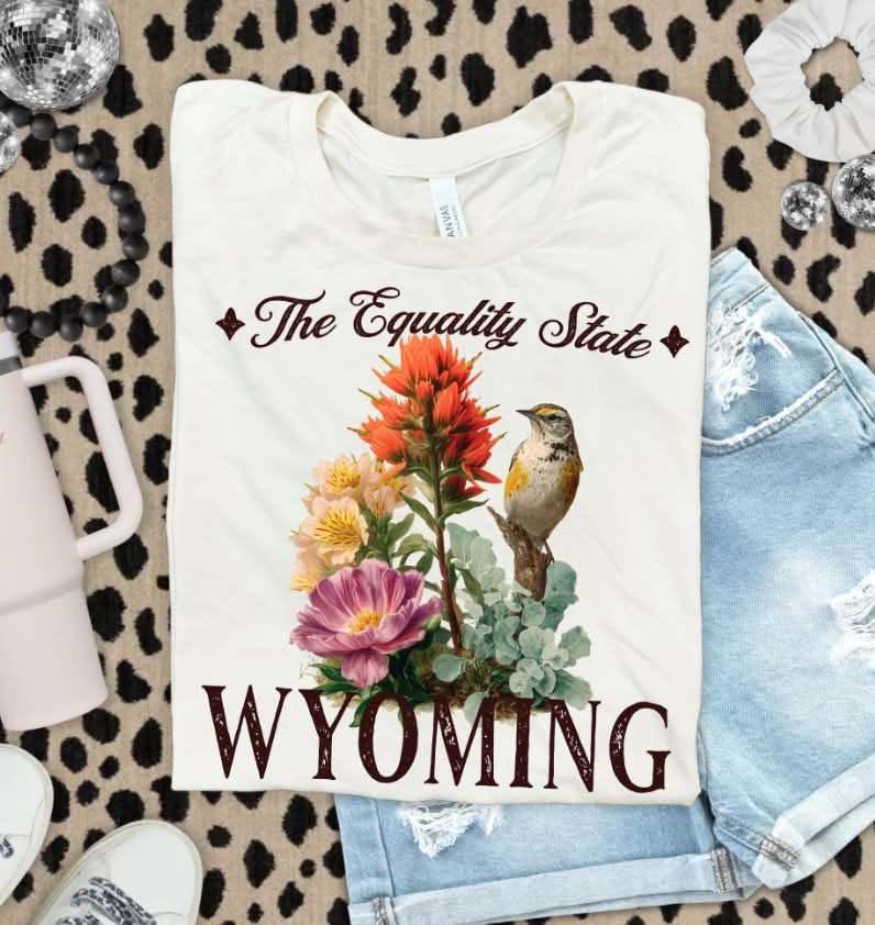 Wyoming flowers (s&g) DTF Transfer