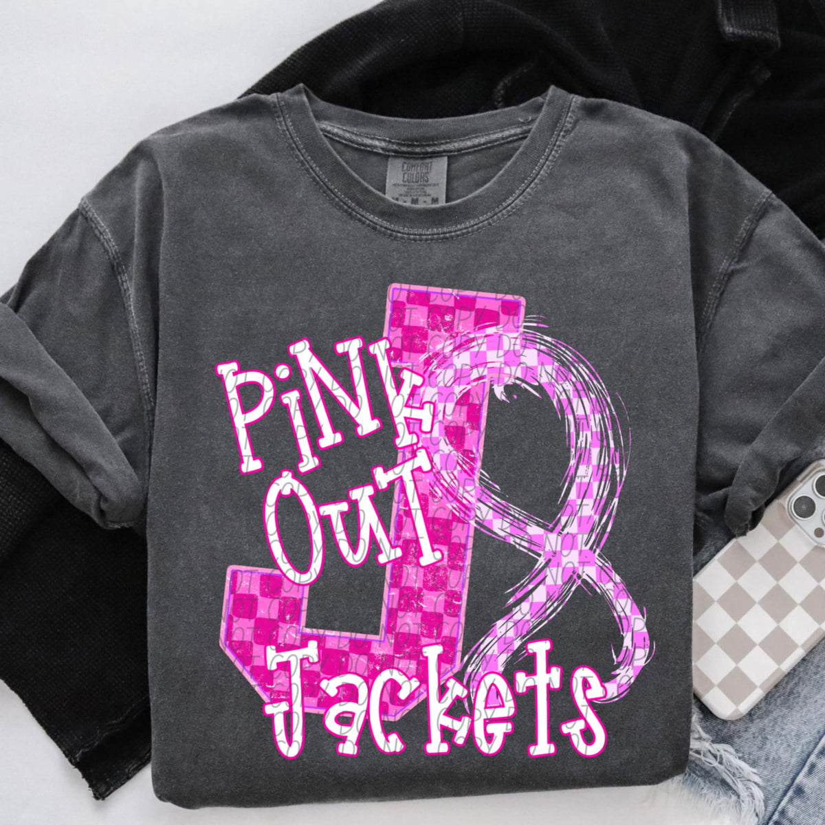 Jackets Pink Out Varsity (city) DTF Transfer