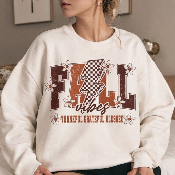Fall vibes lightning bolt 50987 DTF transfer