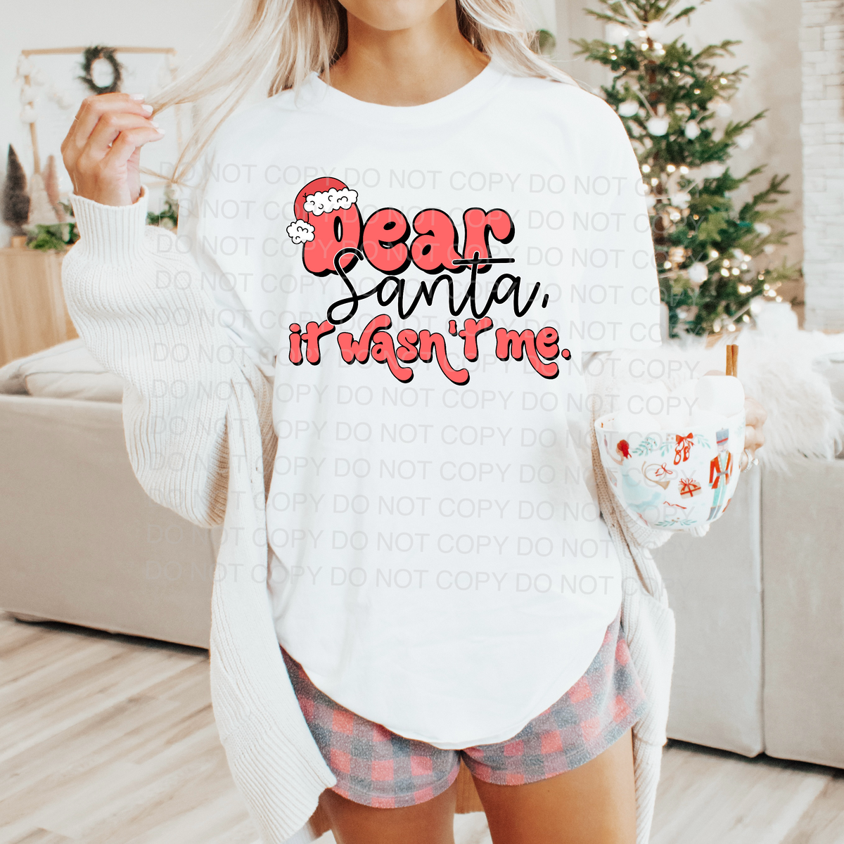 Dear santa it wasnt me 56015 DTF transfer