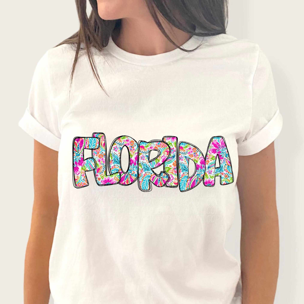 Florida paisley filled (CITY) 52350 DTF transfer