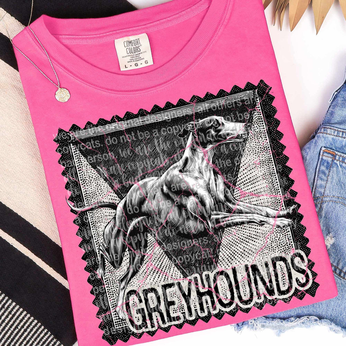 Greyhounds vintage stamp (TTD) DTF transfer