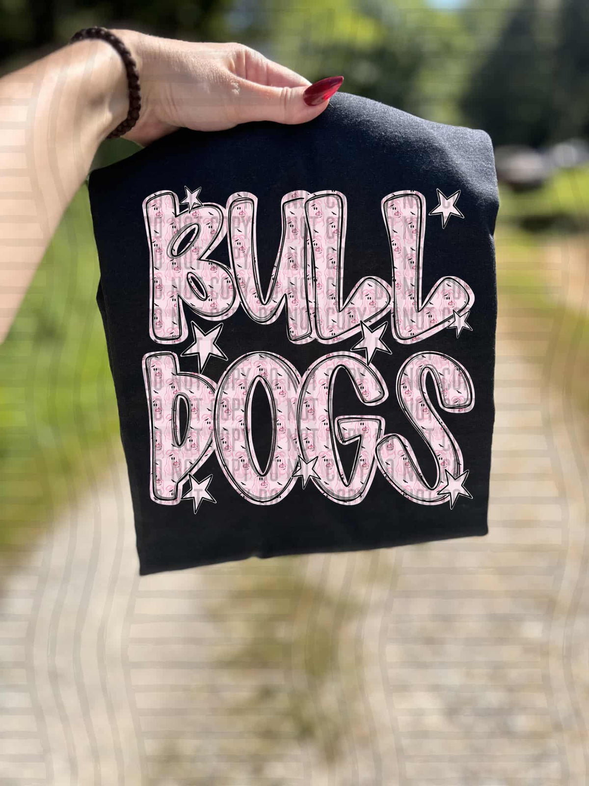 Bulldogs Mascot ghost (caplinger) DTF transfer