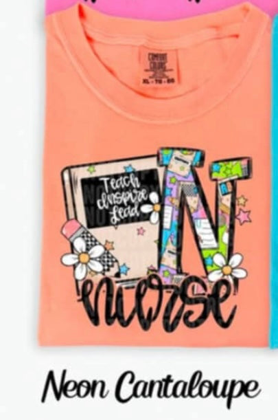 N nurse school notebook (SDD) 98692 DTF transfer