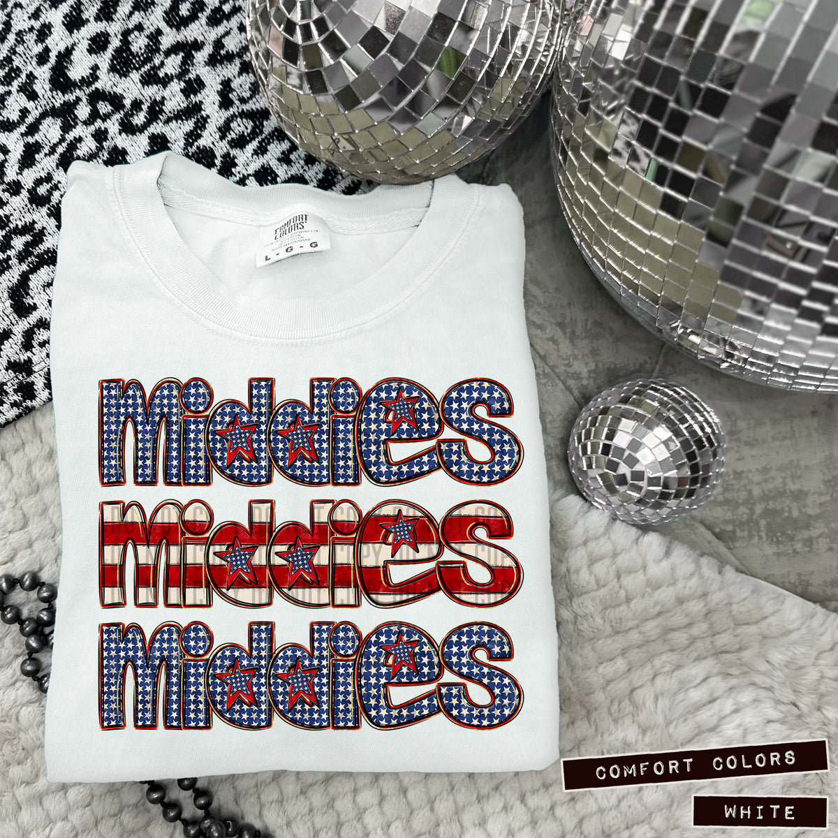Middies RWB stacked (Caplinger) DTF transfer