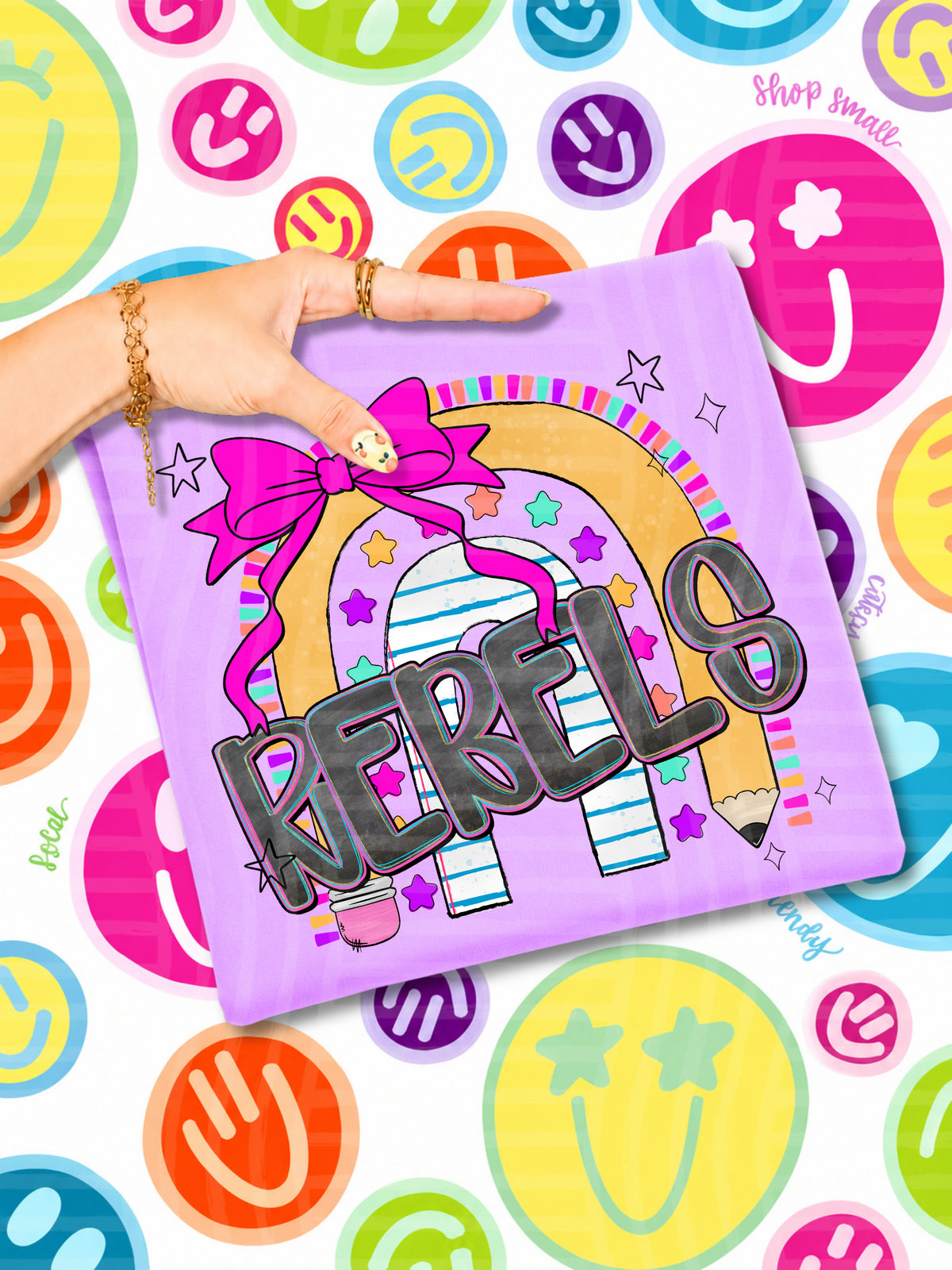 Rebels rainbow crayon (CAPLINGER) DTF Transfer