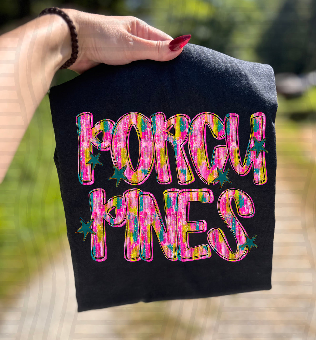 Porcupines Pink Brushstroke (Caplinger) DTF Transfers