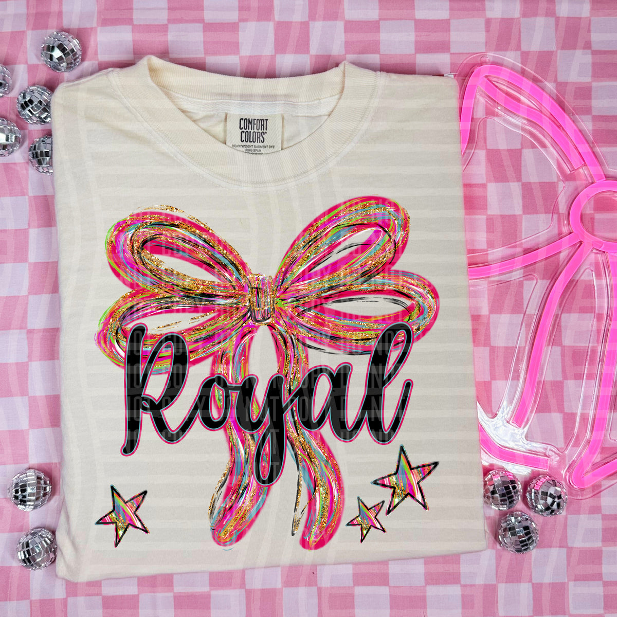 Royal Whimsical Bow (caplinger) DTF transfer