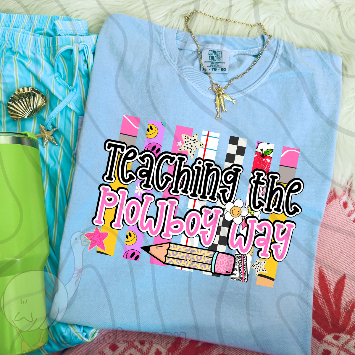 Teaching the plowboy way school stripes (DKD) DTF Transfer