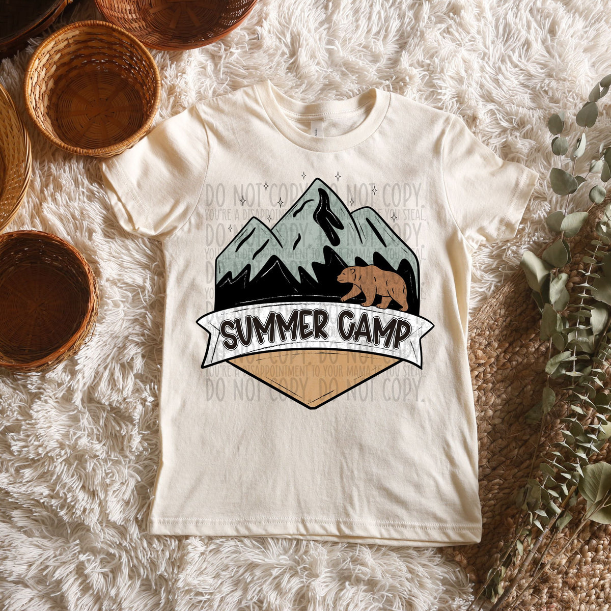 Summer Camp tan (SWD) 100267 DTF transfer