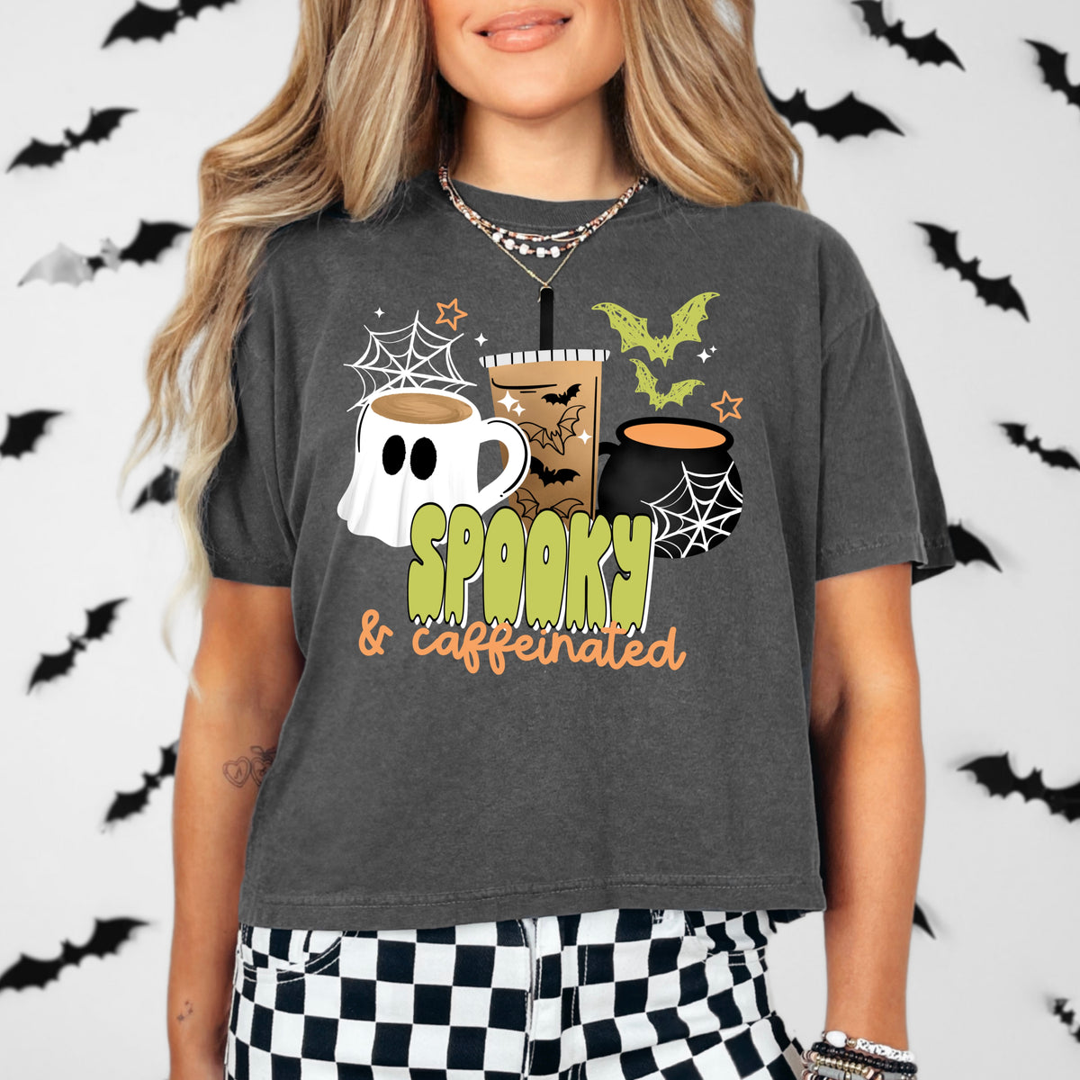 Spooky and Caffeinated ghost mug (CSC) DTF Transfer