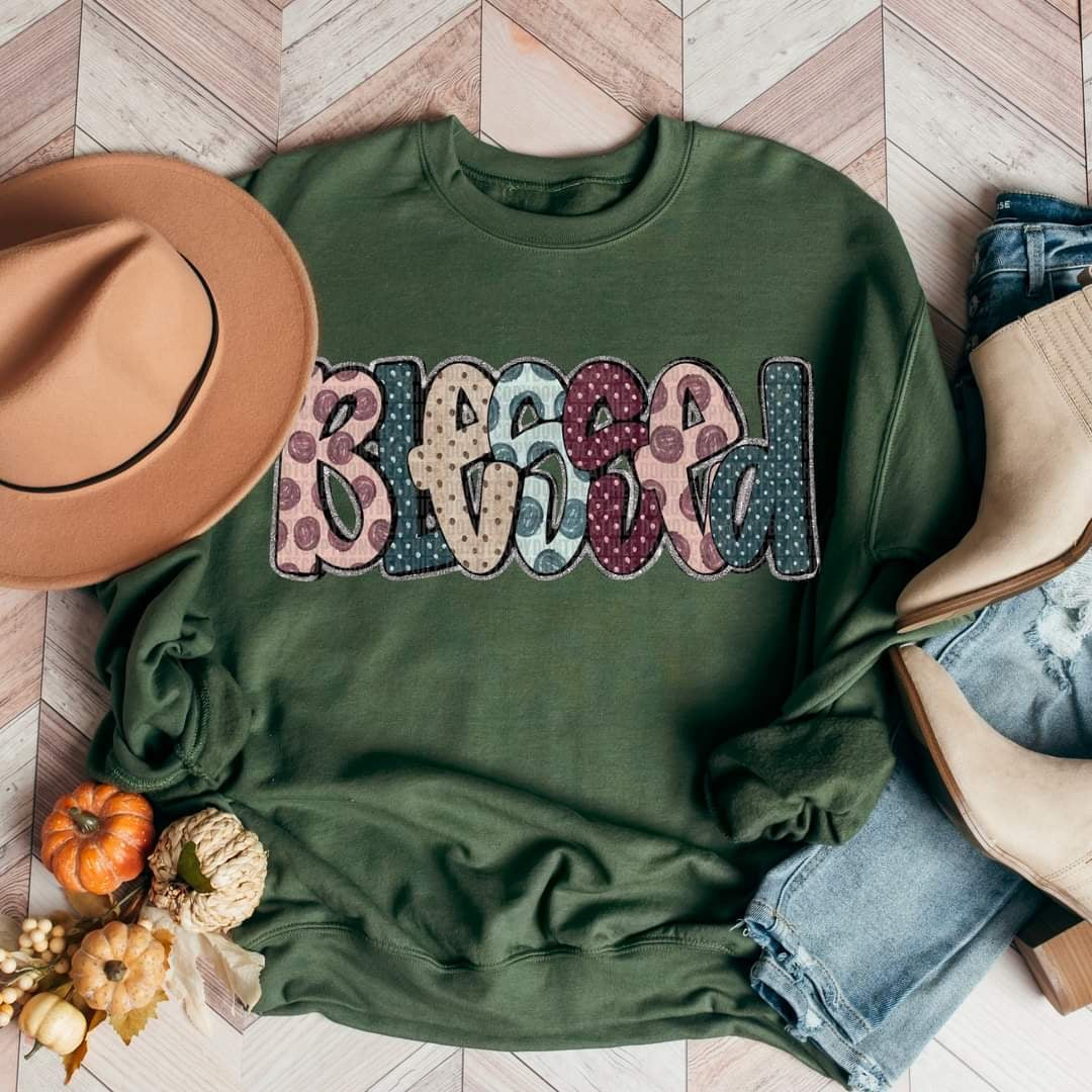 Blessed polka dots 53712 DTF transfer