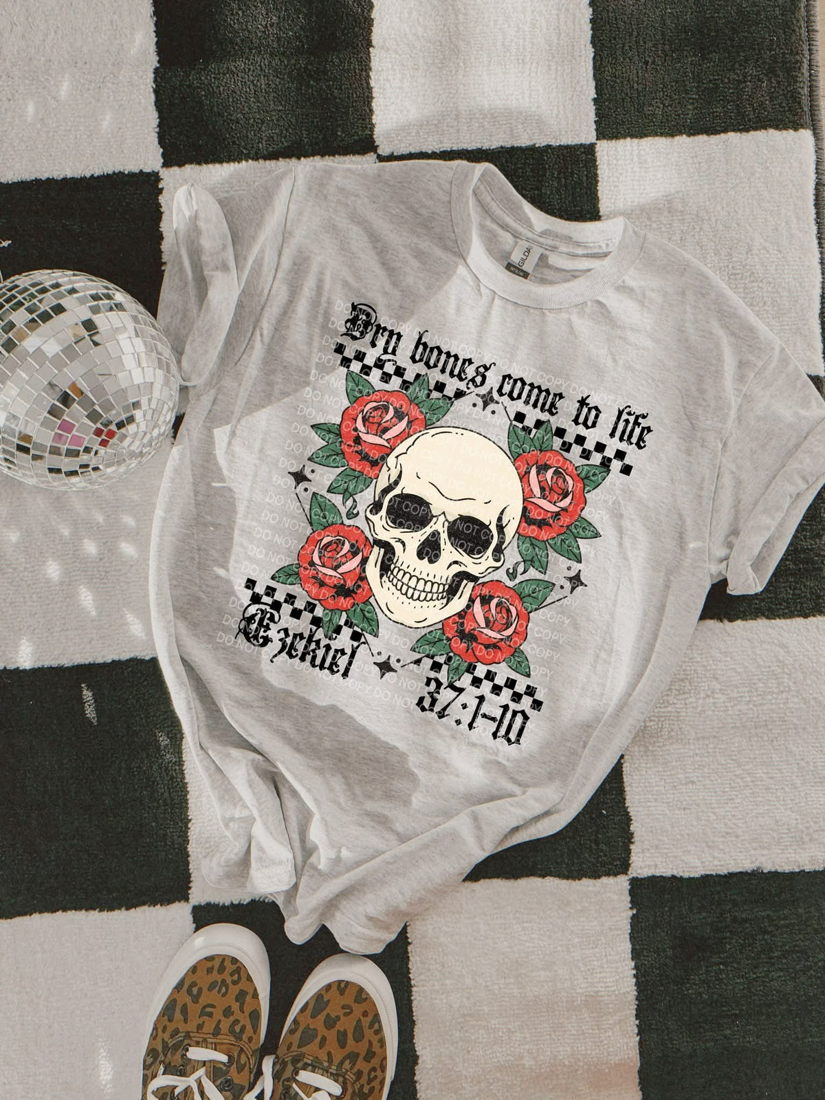 Dry bones come to life skellie (SCG) DTF transfer