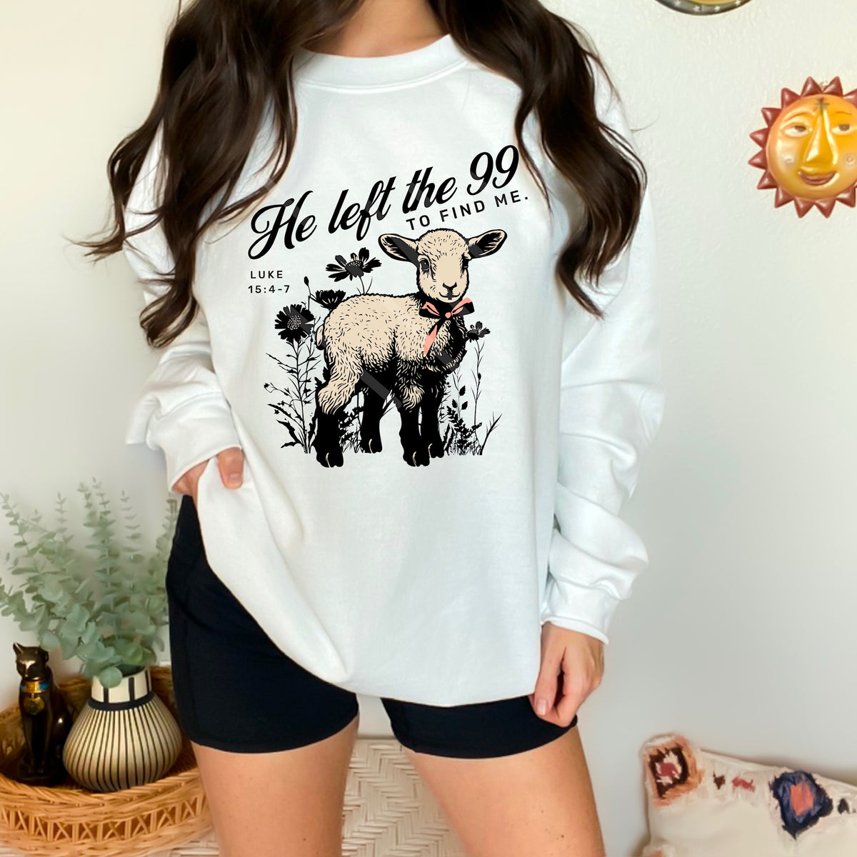 He Left The 99 Lamb 110655 DTF transfer