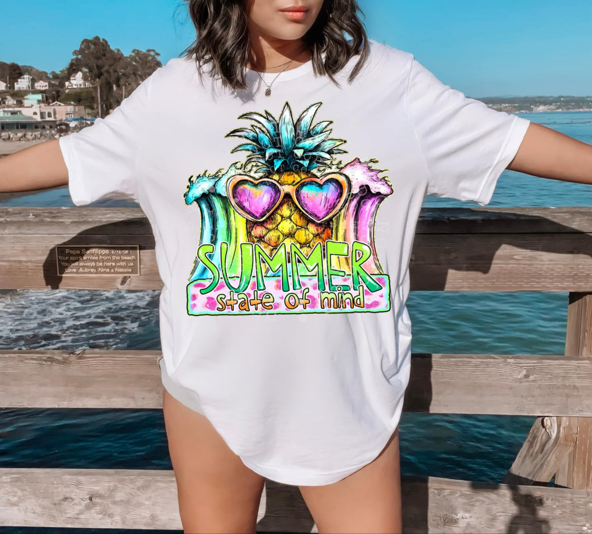 Summer state of mind pineapple (C’s) 97833 DTF transfer