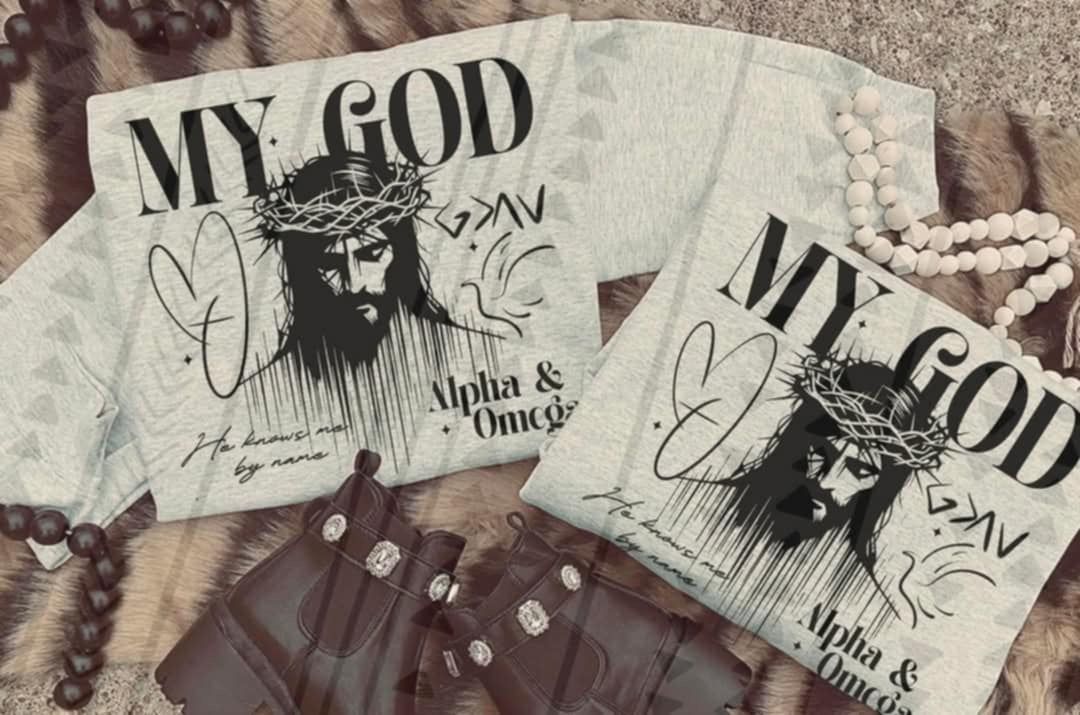 My god alpha & omega (TGG) 92465 DTF transfer
