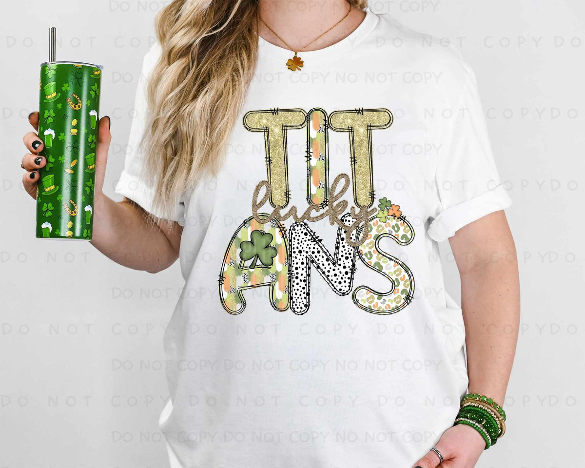 Lucky titans st Patrick patterns (caplinger) 82494 DTF transfer