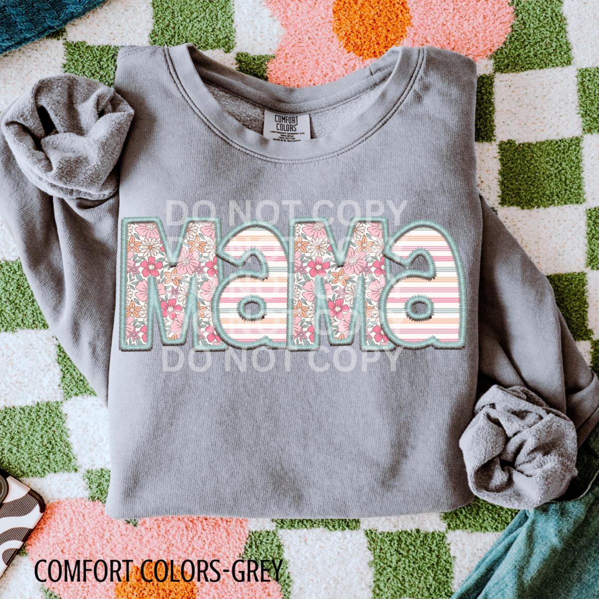Mama embroidery (CSG) 87200 DTF transfer