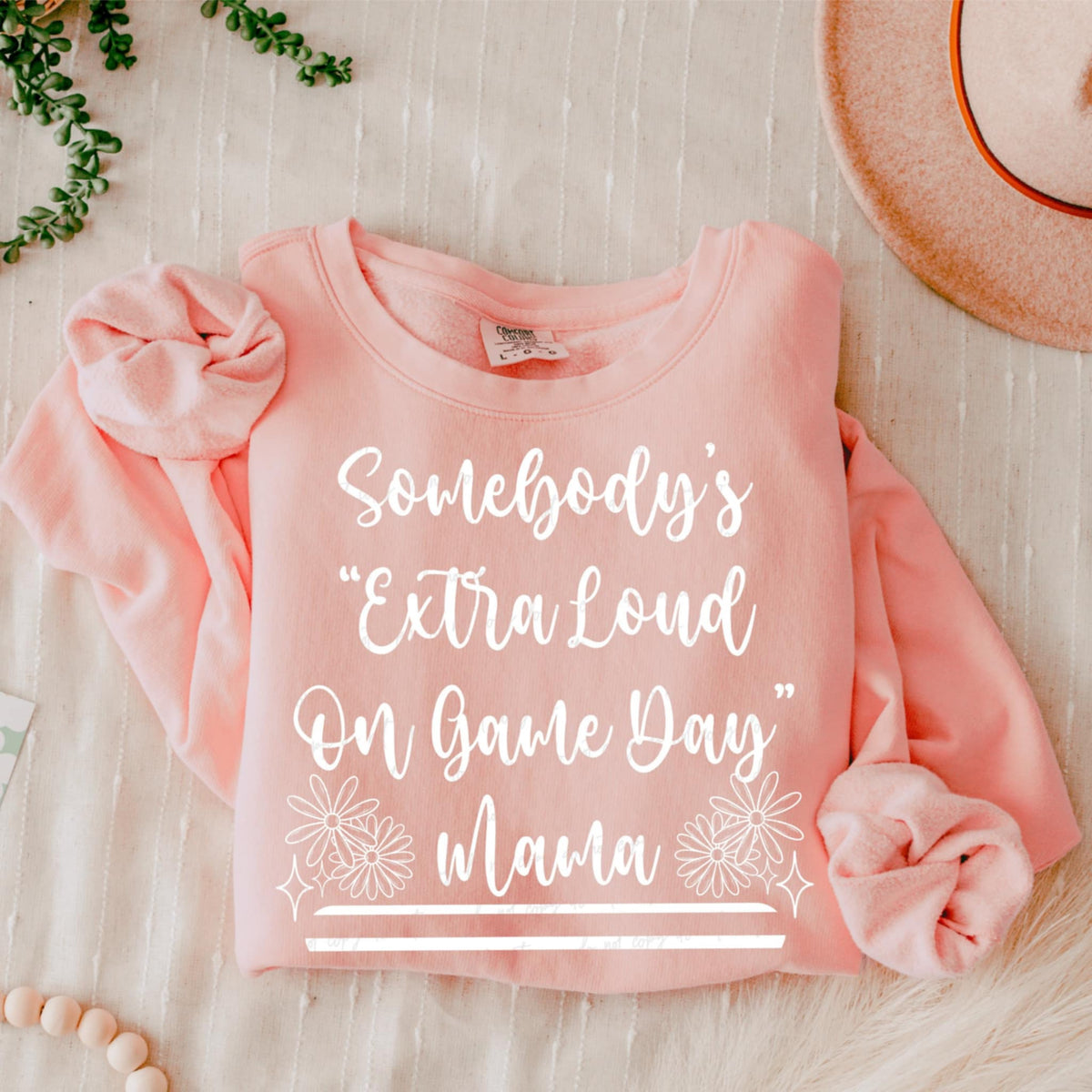 Somebody’s “extra loud on game day” mama WHITE (VIRGO) 90714 DTF transfer