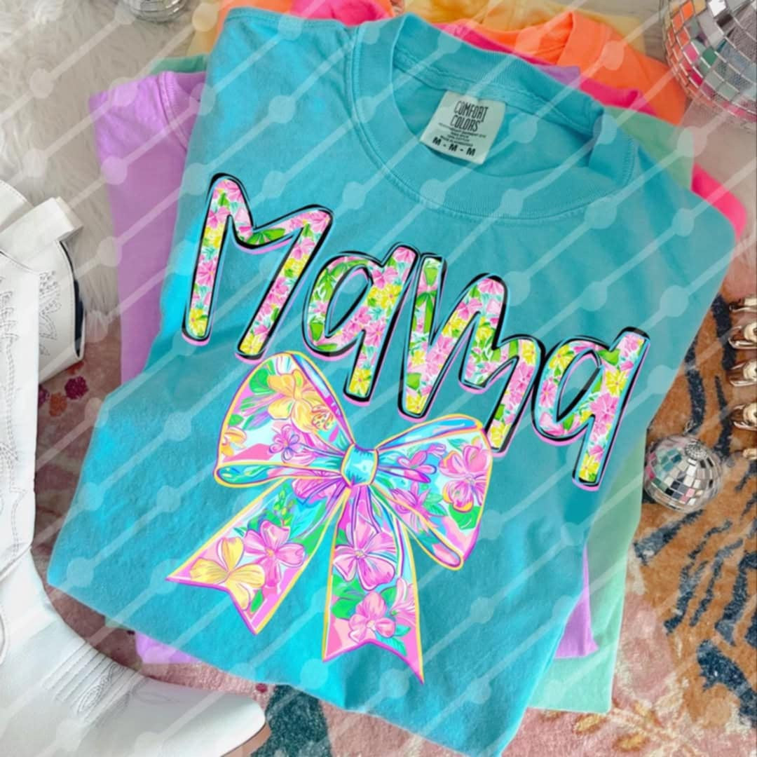 Mama colorful bow (JBD) 98906 DTF transfer