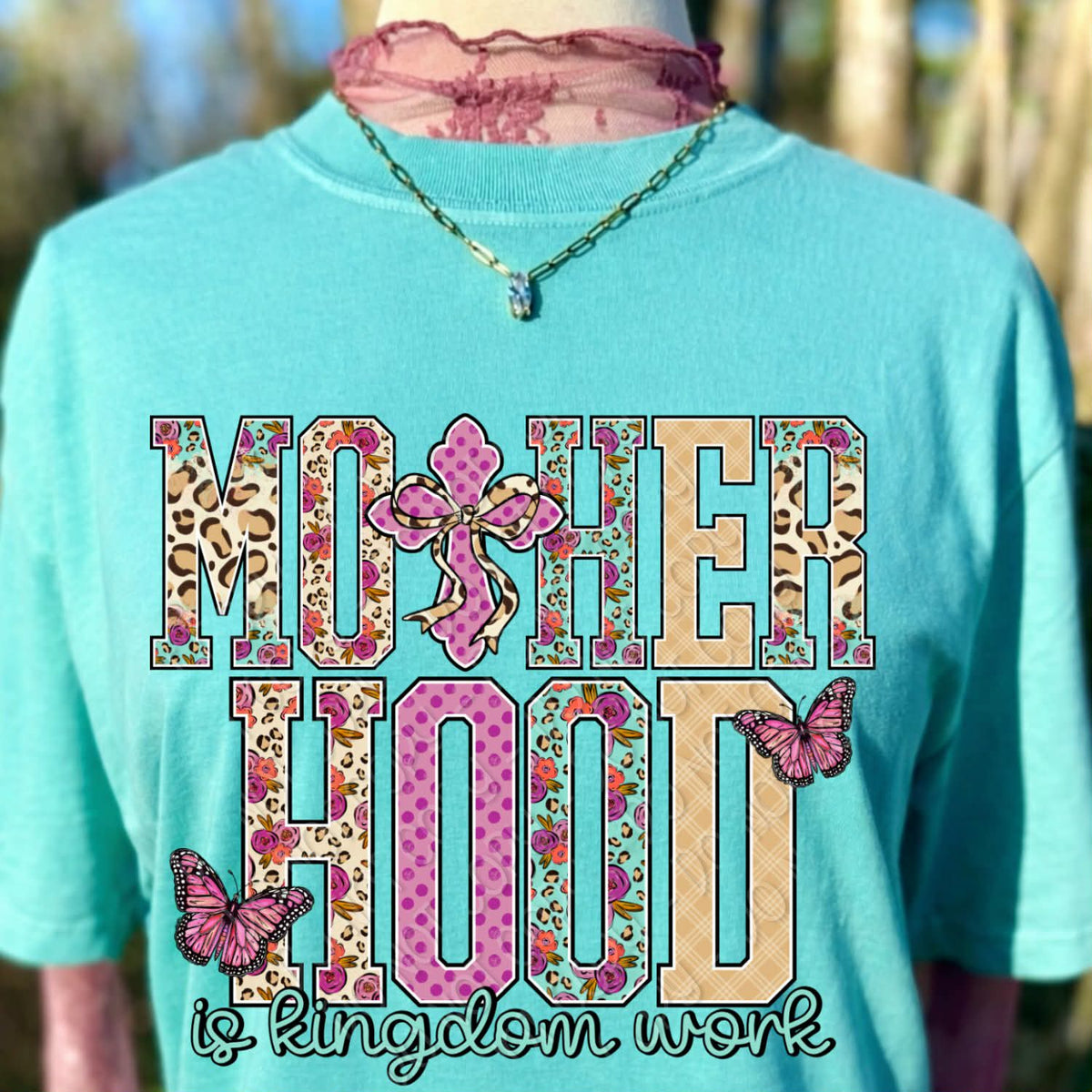 Motherhood is kingdom work butterflies (DWS) DTF Transfer