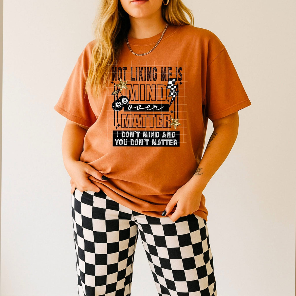 Mind over Matter BLACK ACCENTS (CSC) DTF Transfer