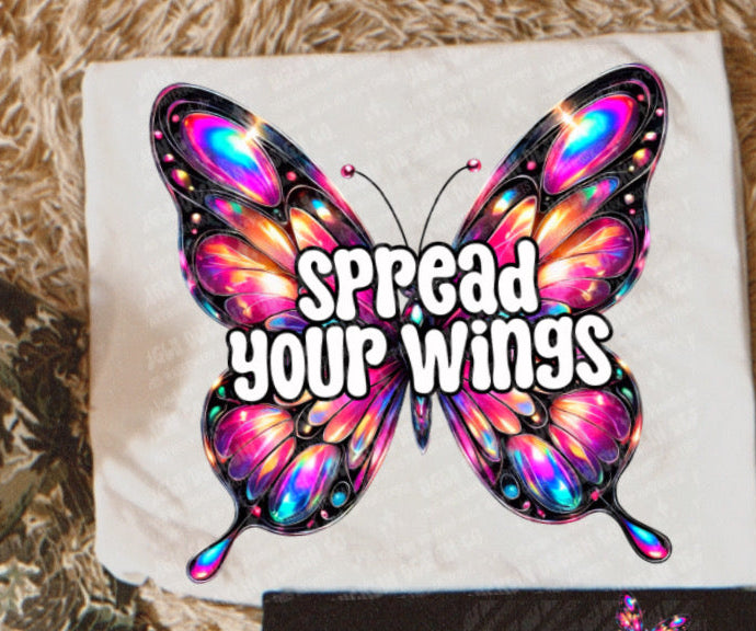 Spread your wings FRONT PRINT (UDD) 68728 dtf transfer