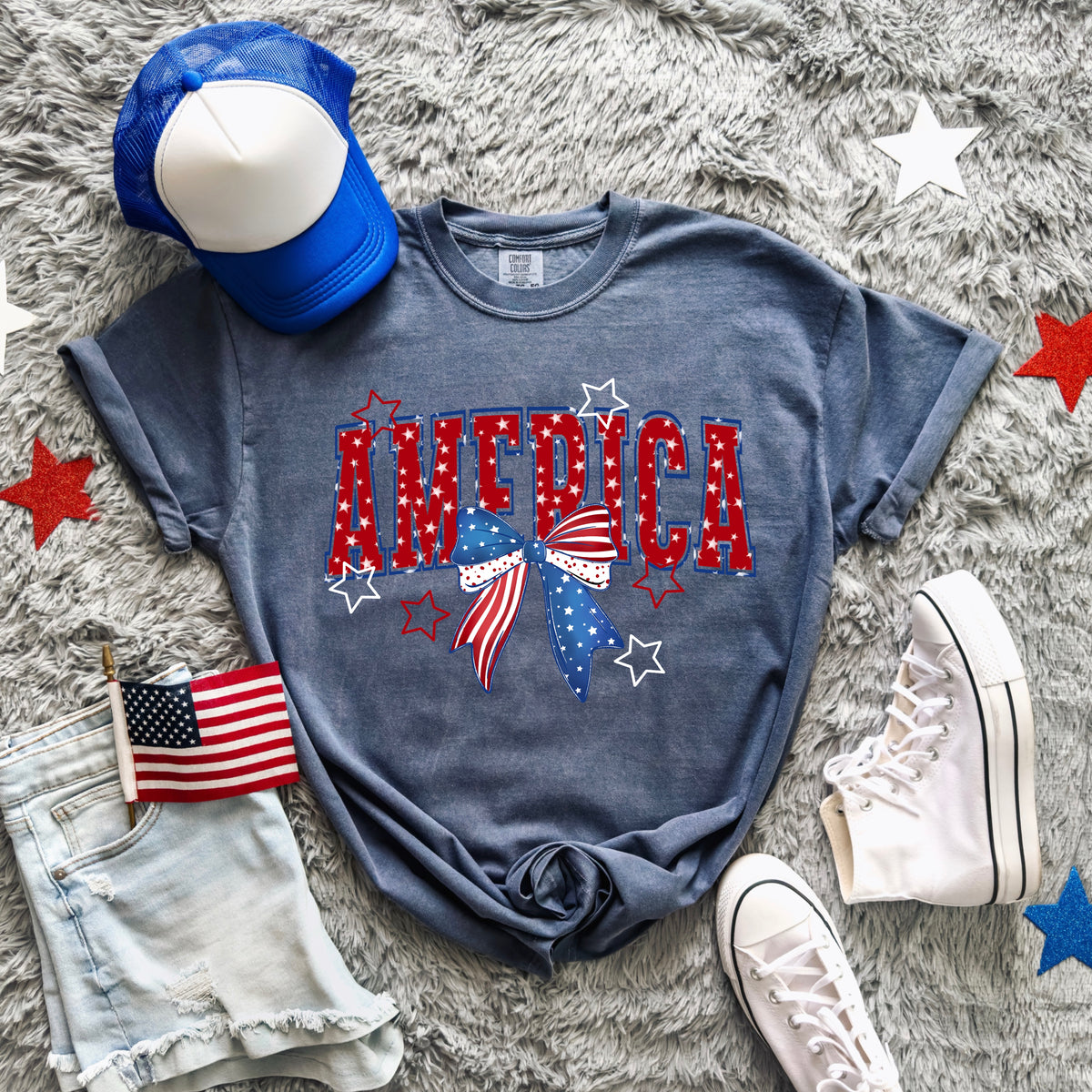 America Bow and stars (CSC) DTF Transfer