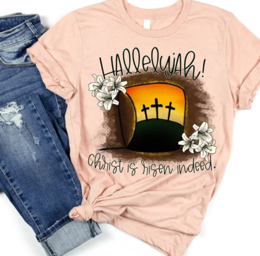 Hallelujah Christ is risen indeed (S&G) 92447 DTF transfer