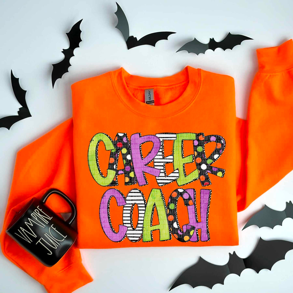 Career coach Halloween font 53362 DTF transfers