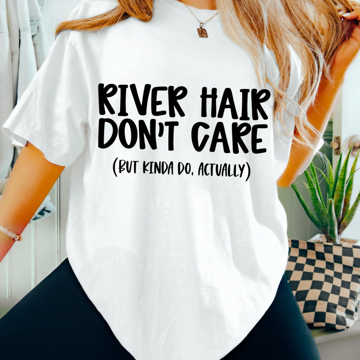 River hair don’t care BLACK (CMD) 99595 DTF transfer