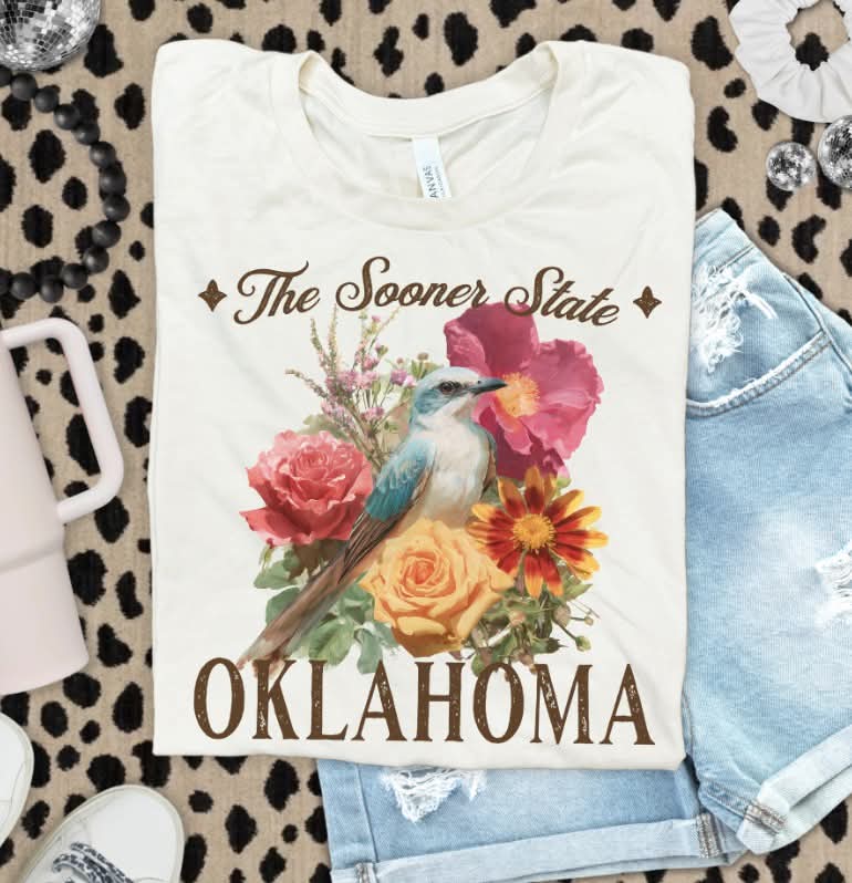 Oklahoma Flowers (s&g) DTF Transfer