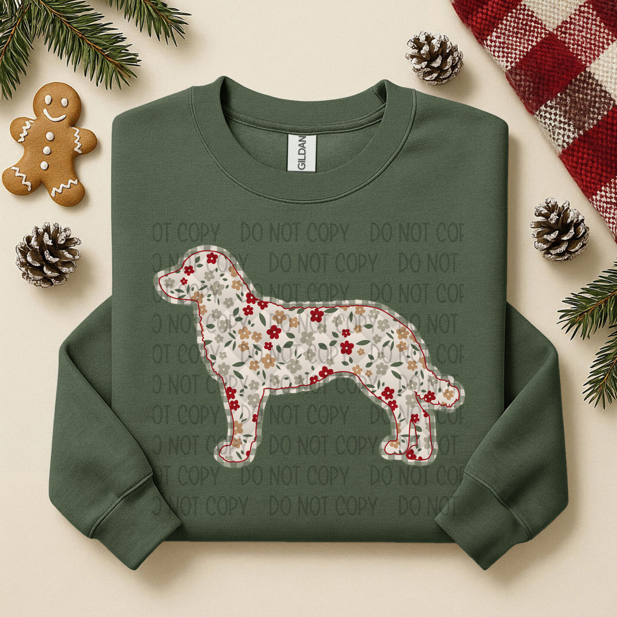 Chesapeake Bay Retriever Floral (SWD) DTF TRANSFER