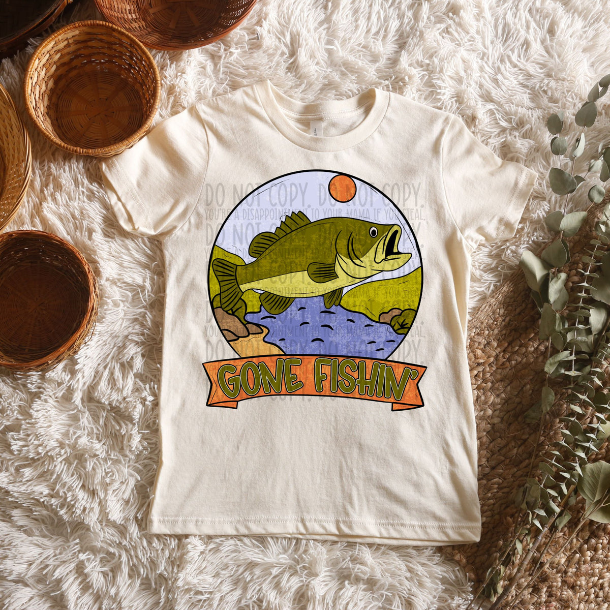 Gone fishin' (SWD) 100269 DTF transfer