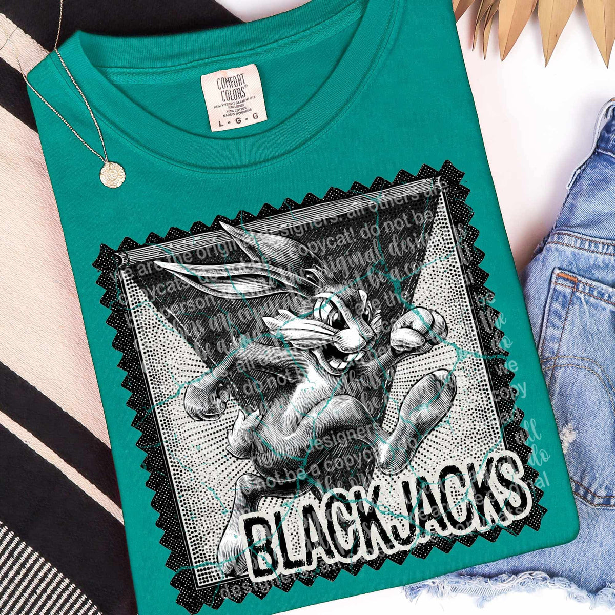 BlackJacks vintage stamp (TTD) DTF transfer