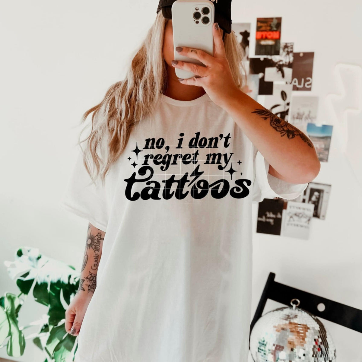 No I don’t regret my tattoos BLACK (CSC) 107832 DTF transfer