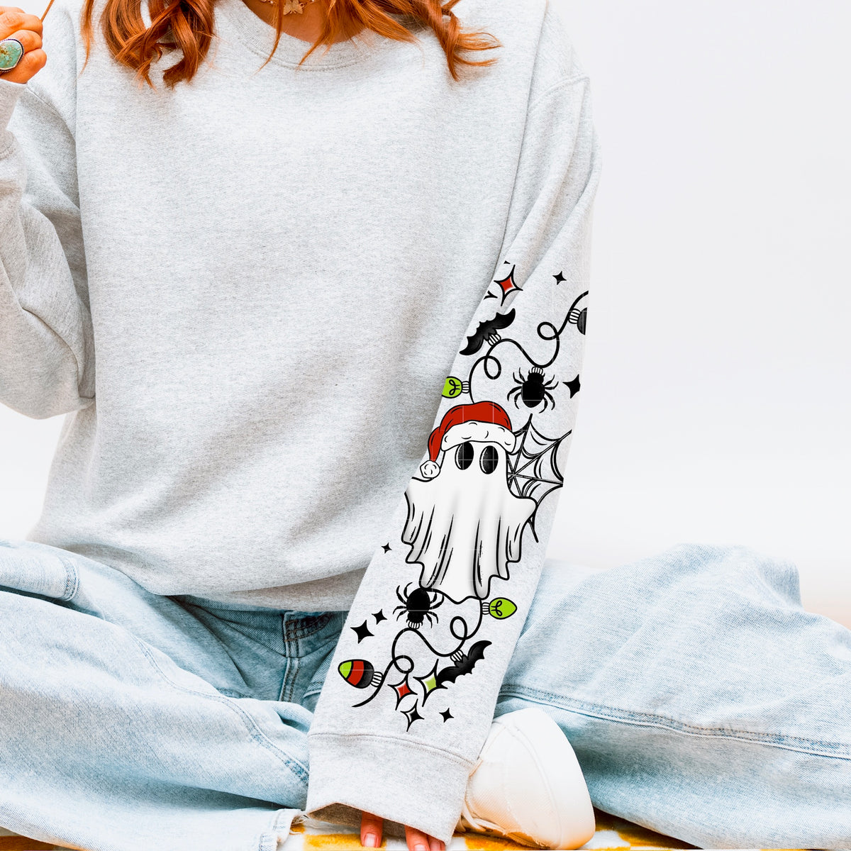 Summoning the Christmas Spirit ghost SLEEVE (CSC) DTF Transfer