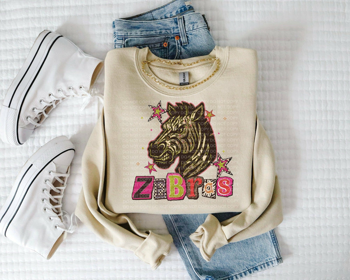 Zebras magazine font (SCG) DTF Transfer