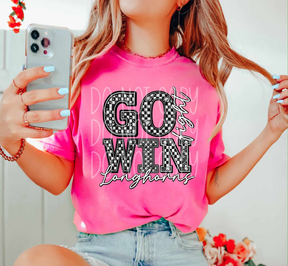 Go fight win Longhorn (HW) 53433 DTF transfer