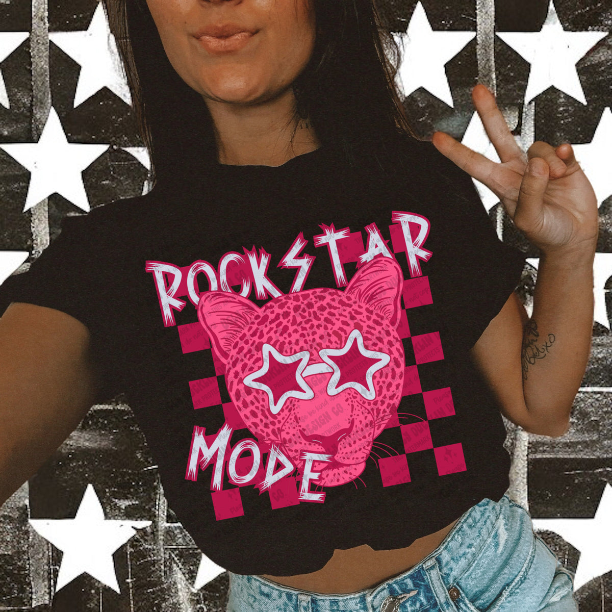 Rock Star mode (UDD) 68711 dtf transfer