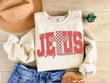 Jesus is my valentine red font 73829 DTF transfer